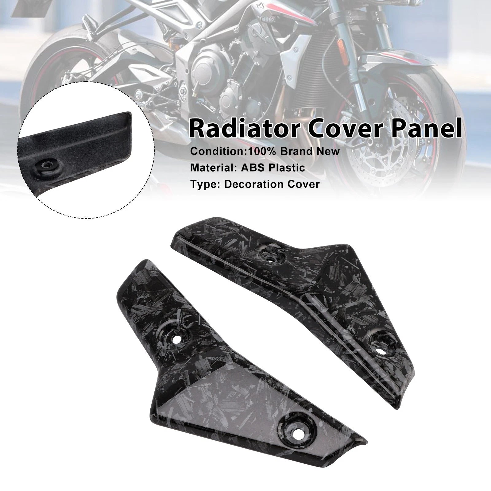 Radiator Side Cover Fairing Panels for Street Triple 765 R/RS (2020–2022)