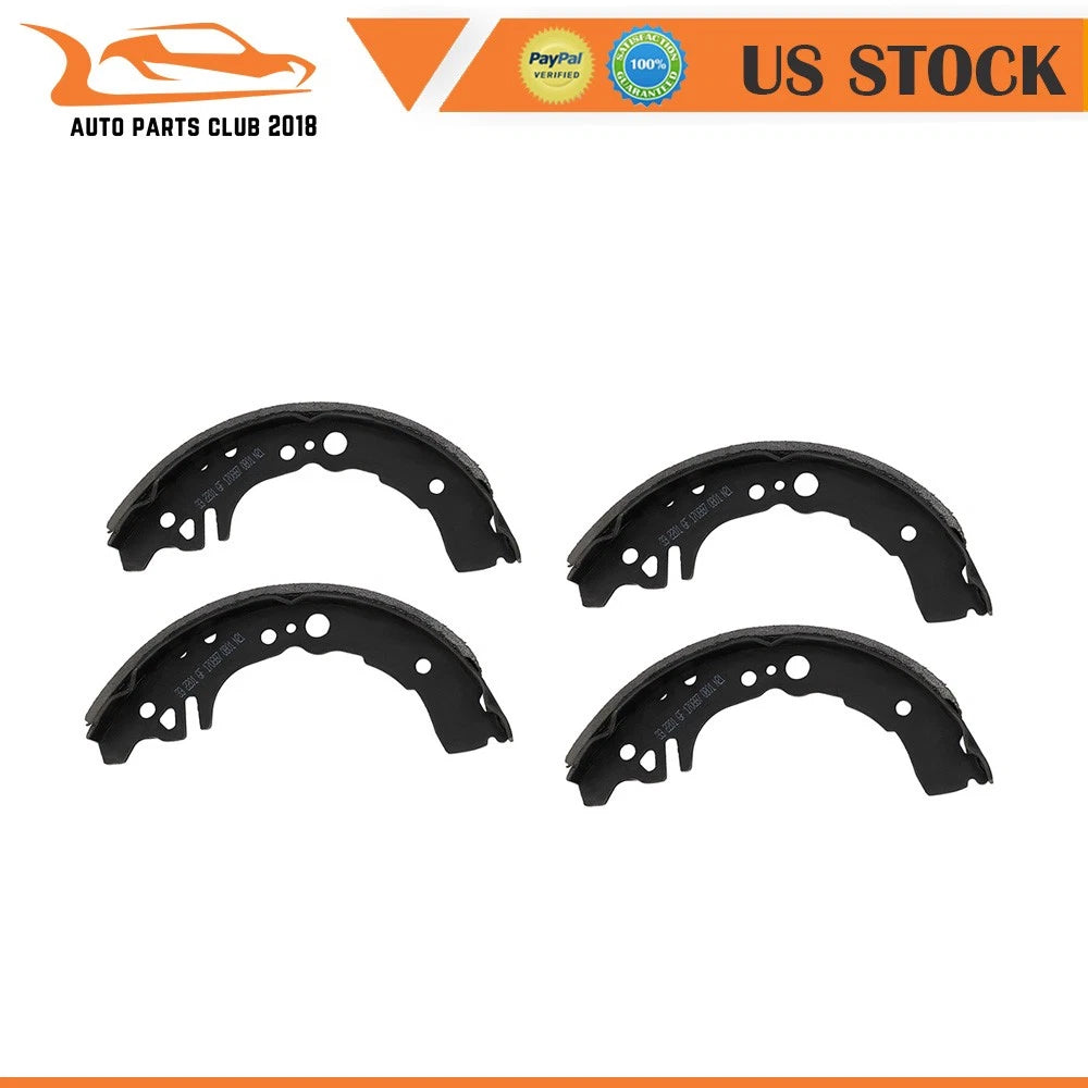 4x Rear Brake Shoes for Toyota Echo (2000–2005)
