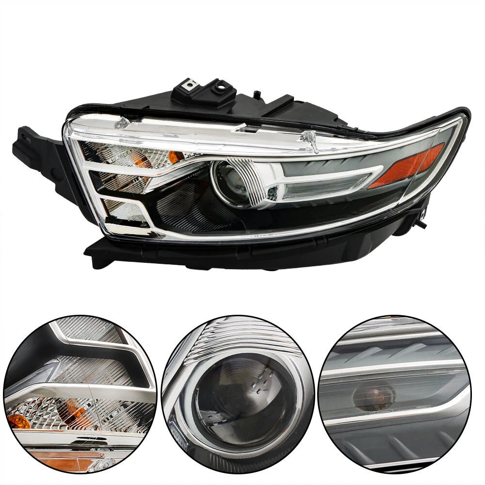 Driver Headlight for Ford Taurus (2013-2014) Clear Lens Halogen
