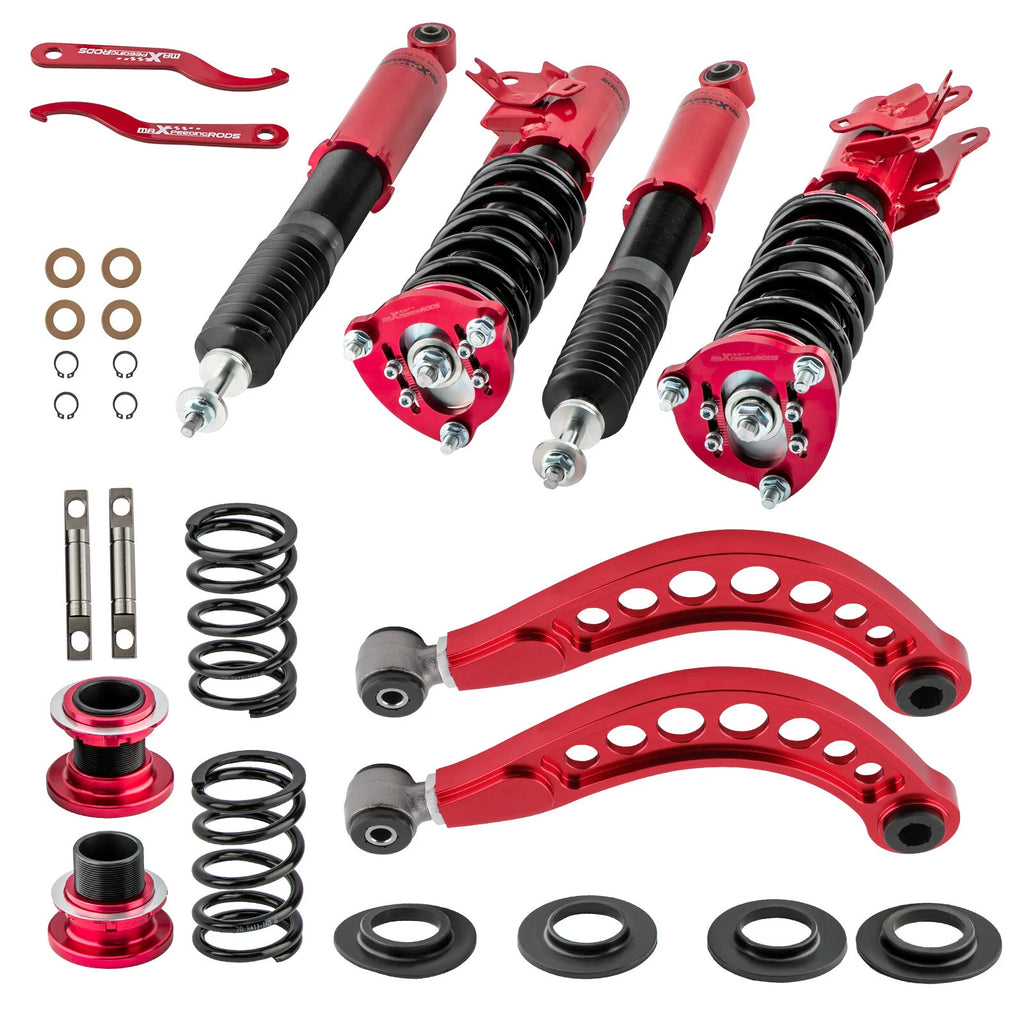 4x Coilovers + 2x Adjustable Rear Upper Camber Arms for Honda Civic (2006–2011)