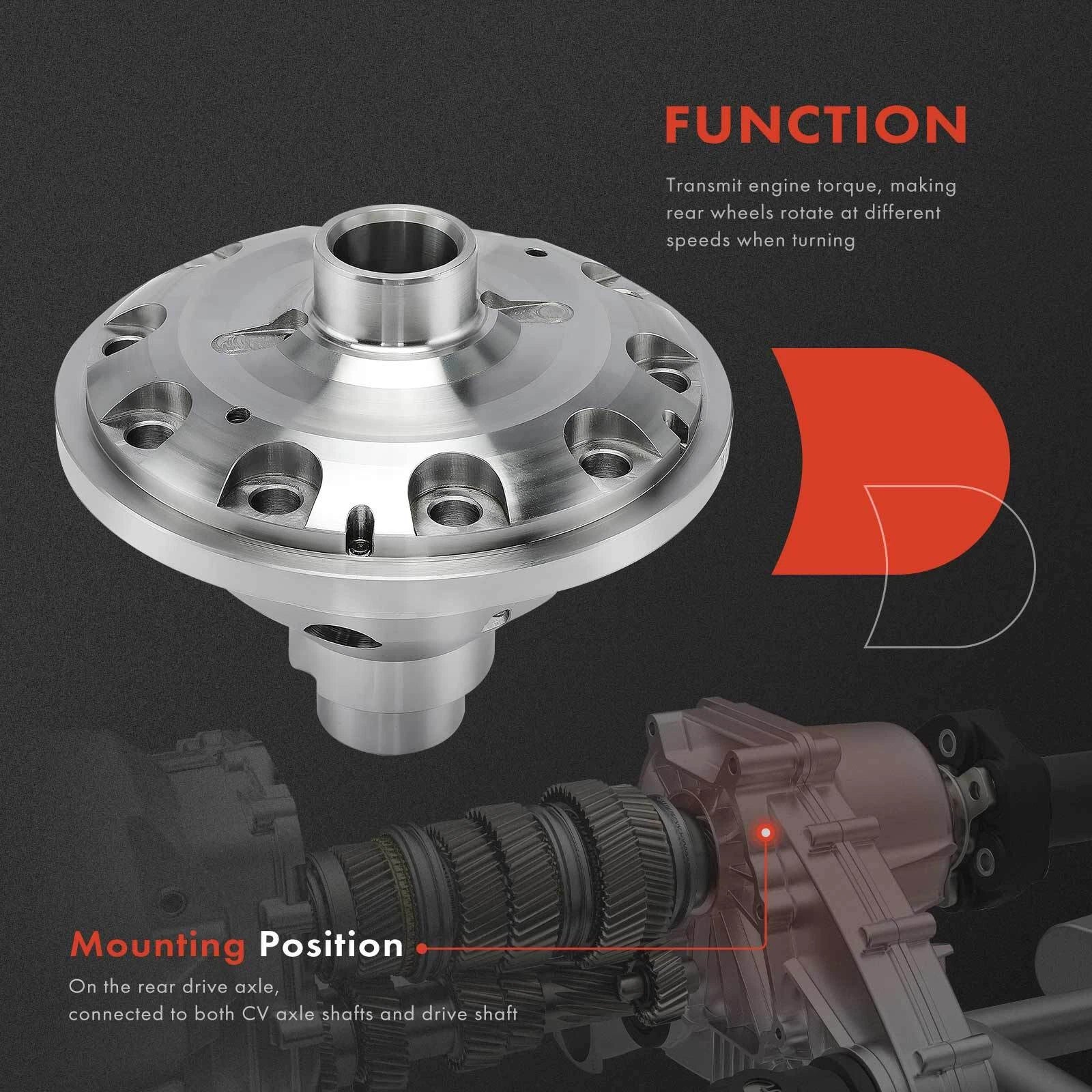 Limited-Slip Lock Rear Differential for Ford 8in. (Year Range)