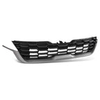 Front Bumper Upper Grille for Kia Seltos (2020–2023) Black Chrome