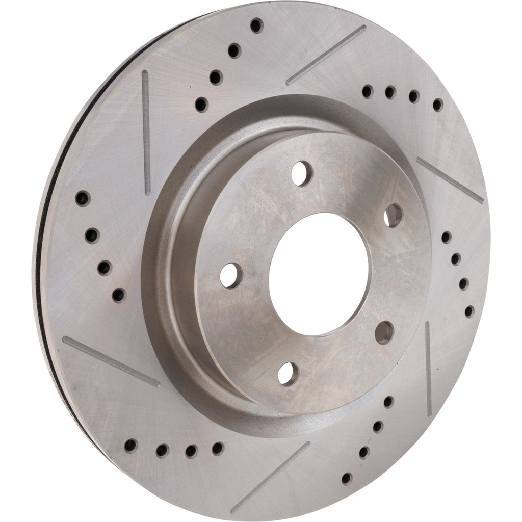 Disc Brake & Pad Kit for Nissan Altima (2013) Cross-drilled Slotted