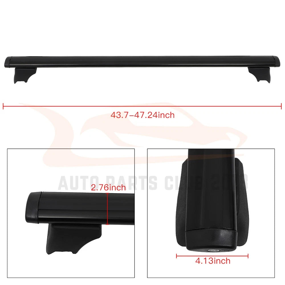 Aluminum Cross Bar Cargo Carrier for Jeep Compass (2008–2010)