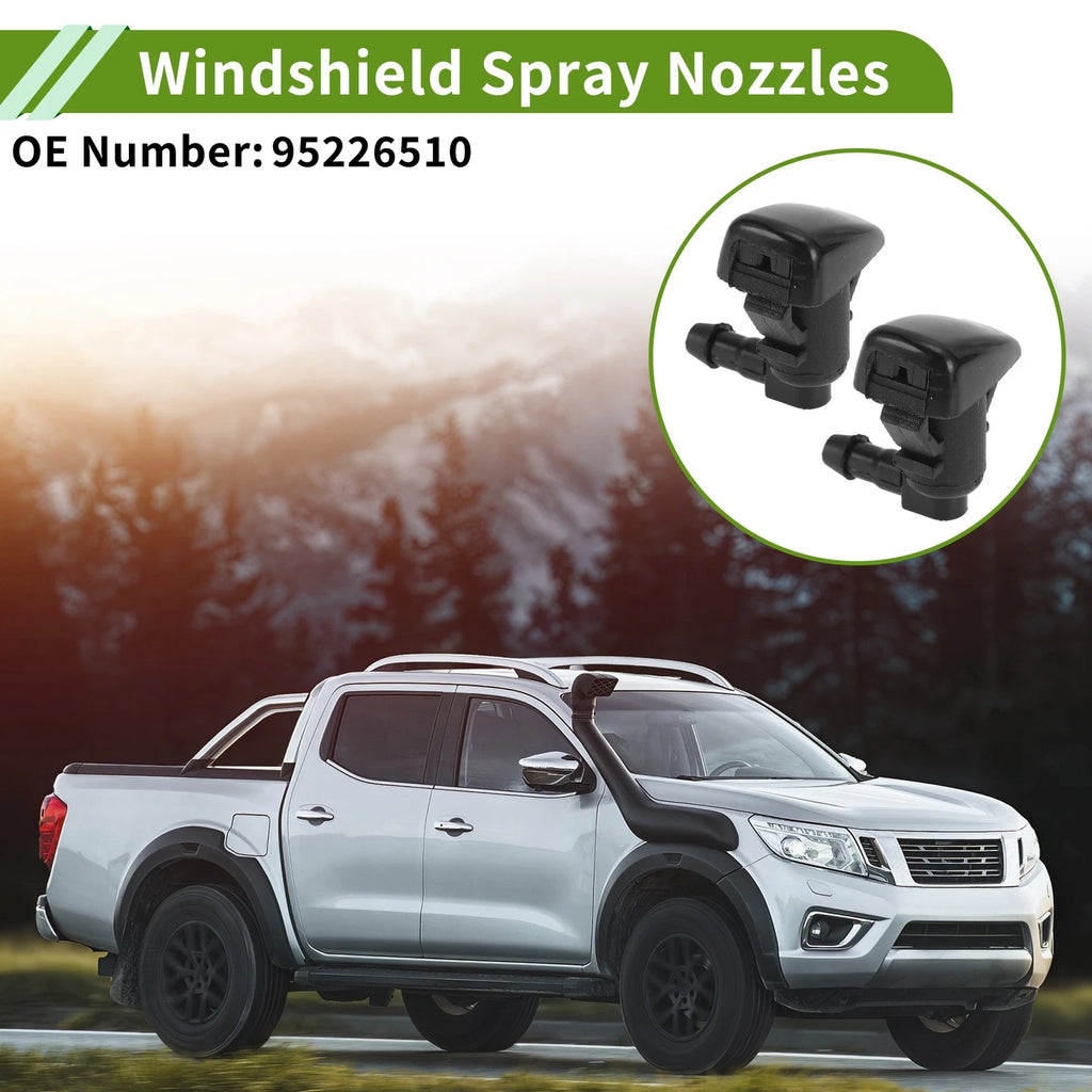 Windshield Washer Nozzle Set with Hose Connector for Chevrolet (No. 95226510)