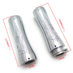 Chrome Flame Hand Grips for Honda CBR 600 F3 F4i 900 929 954 1000 RR (1997–2007)