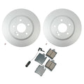 Hella Rear Rotors & Akebono Euro Ceramic Brake Pads for Benz E55 AMG (2000–2002)