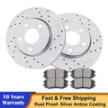 Rear Brake Discs Rotors Ceramic Pads for Honda Odyssey (2005–2010)