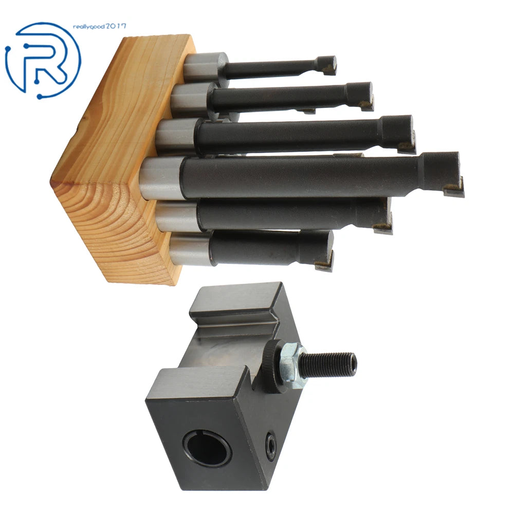 Set of 12 Carbide Tip Boring Bars for AXA #4 Holder (12" Swing)