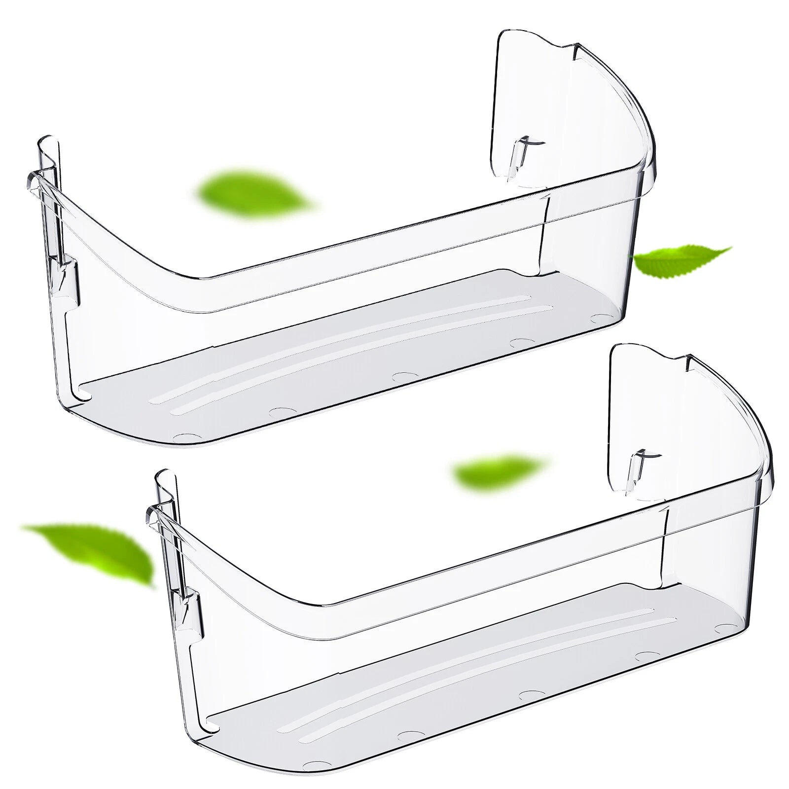 2Pcs Bottom Door Shelf Lower Bin for Frigidaire (240323002)