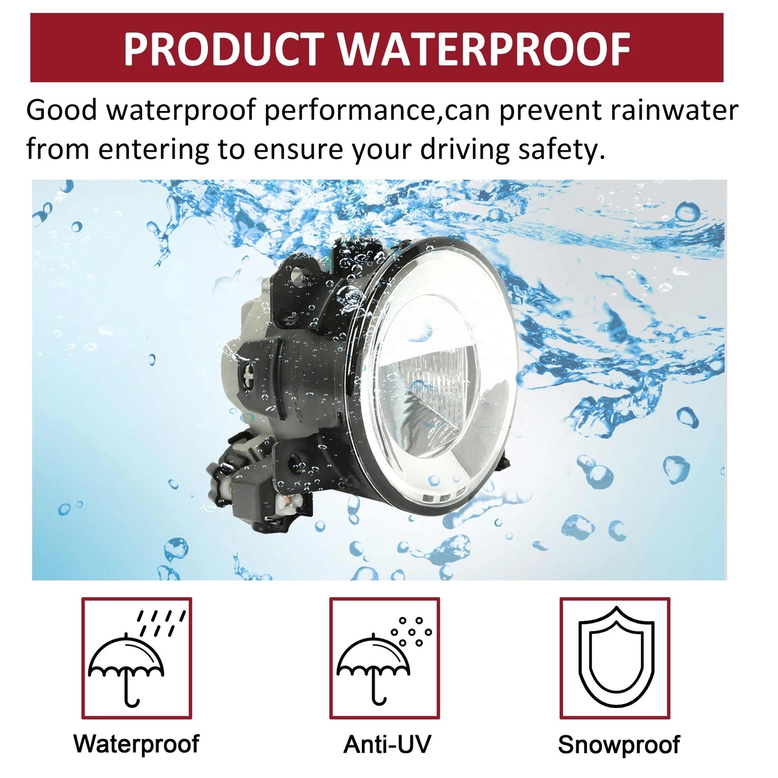LED Fog Light Lamp for Infiniti Q50 QX60 (2014–2020)