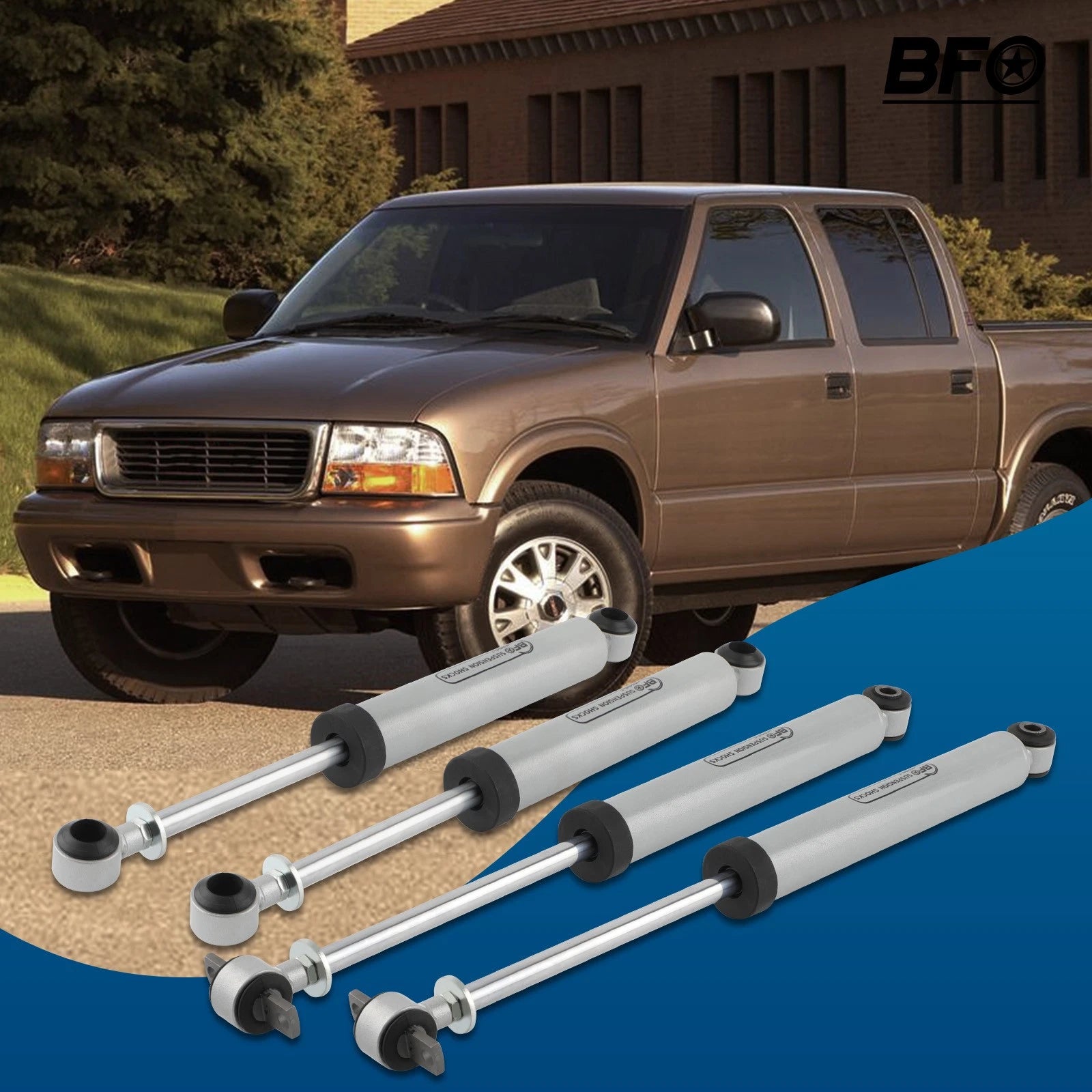 2.5" Lift Kit for Chevy S10 Blazer, GMC S15 Jimmy, Sonoma (1982–2005)
