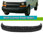 Front Bumper for Chevy Express GMC Savana 1500 (2003–2025) with License Plate Holes