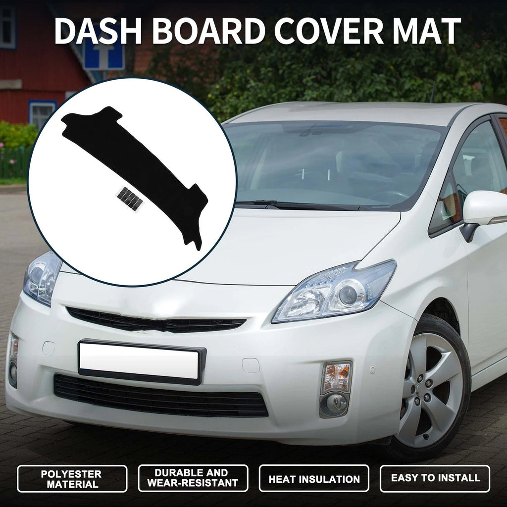 Dashboard Cover Mat for Toyota Prius (2023–2024) - Black, Set of 1