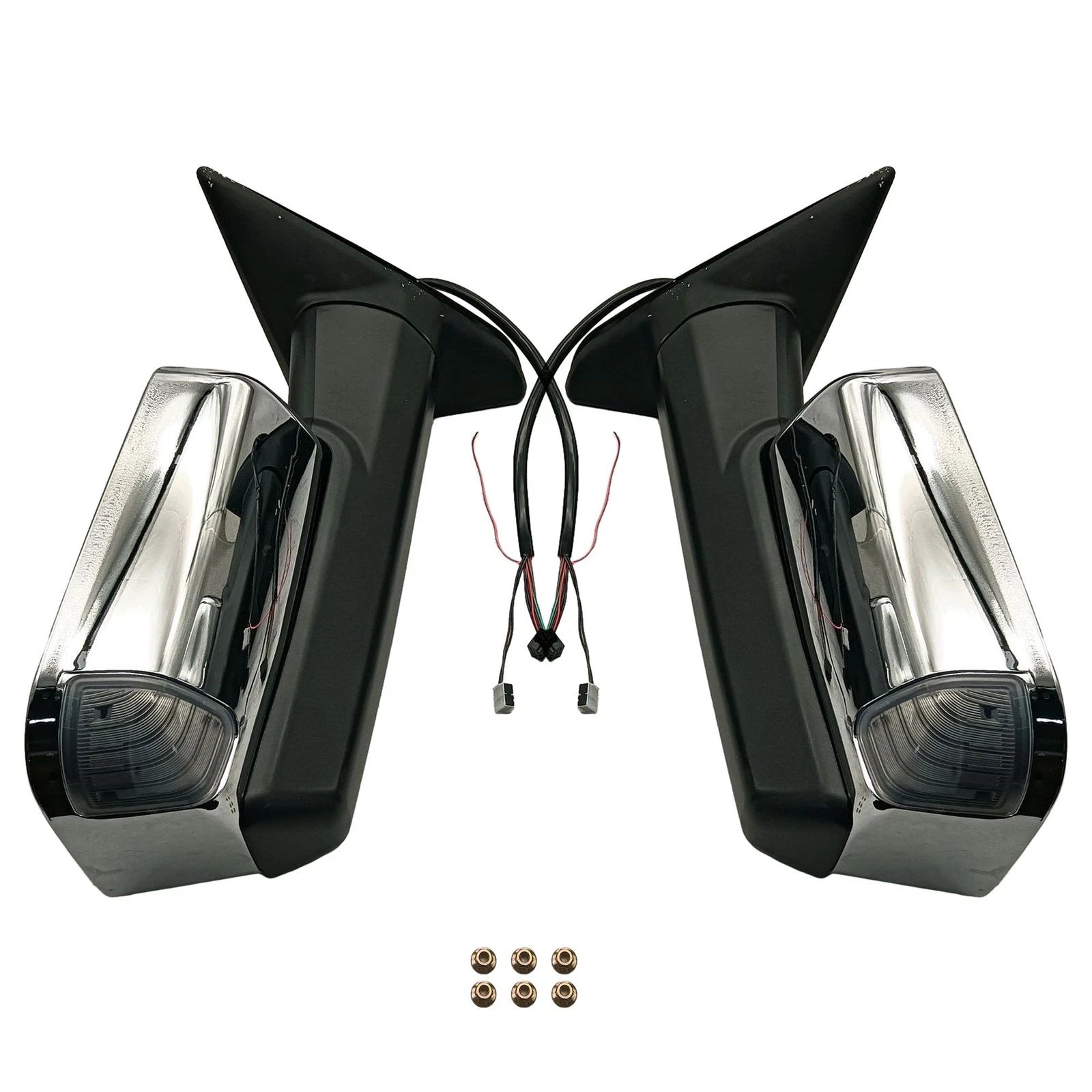 Pair Chrome Towing Mirrors for Ram 1500 3500 (2010–2023)