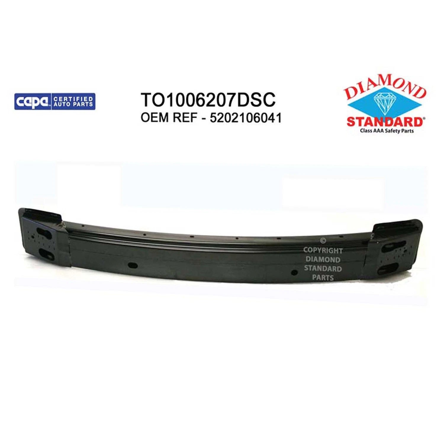 Replacement Steel Front Bumper Impact Bar for Toyota Hilux (2005–2015)