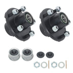 Set of 2 Trailer Hub Kits for 2000 lbs Straight Spindle (5 on 4.5")