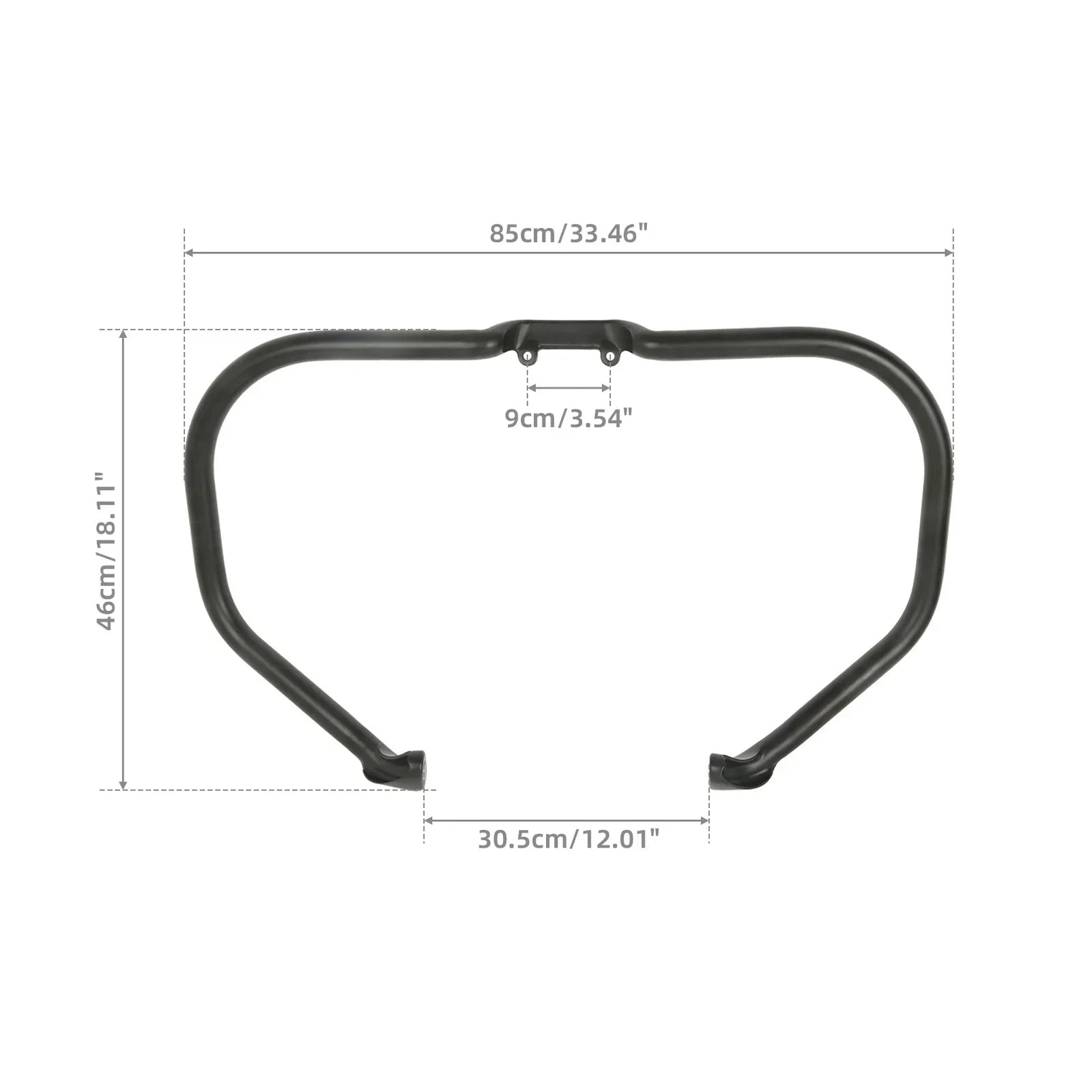 Black Engine Guard Crash Bar for Indian Chief Springfield Chieftain (2014-2025)