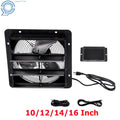 Shutter Exhaust Fan for Sheds Attics Workshops (10/12/14/16 Inch)