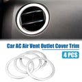 Set of 4 AC Air Vent Outlet Cover Ring Trim for Toyota Tundra (2014–2021)