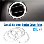 Set of 4 AC Air Vent Outlet Cover Ring Trim for Toyota Tundra (2014–2021)