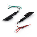 Universal Motorcycle LED Turn Signals - Black Skeleton Hand Indicators