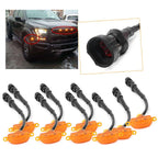 9 pcs Amber LED Light for Ford F150 2004–2017 Front Bumper Grille