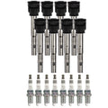 Set of 8 NGK Ignition Coils & Ruthenium HX Spark Plugs for Audi RS4 RS5 (2006–2015)