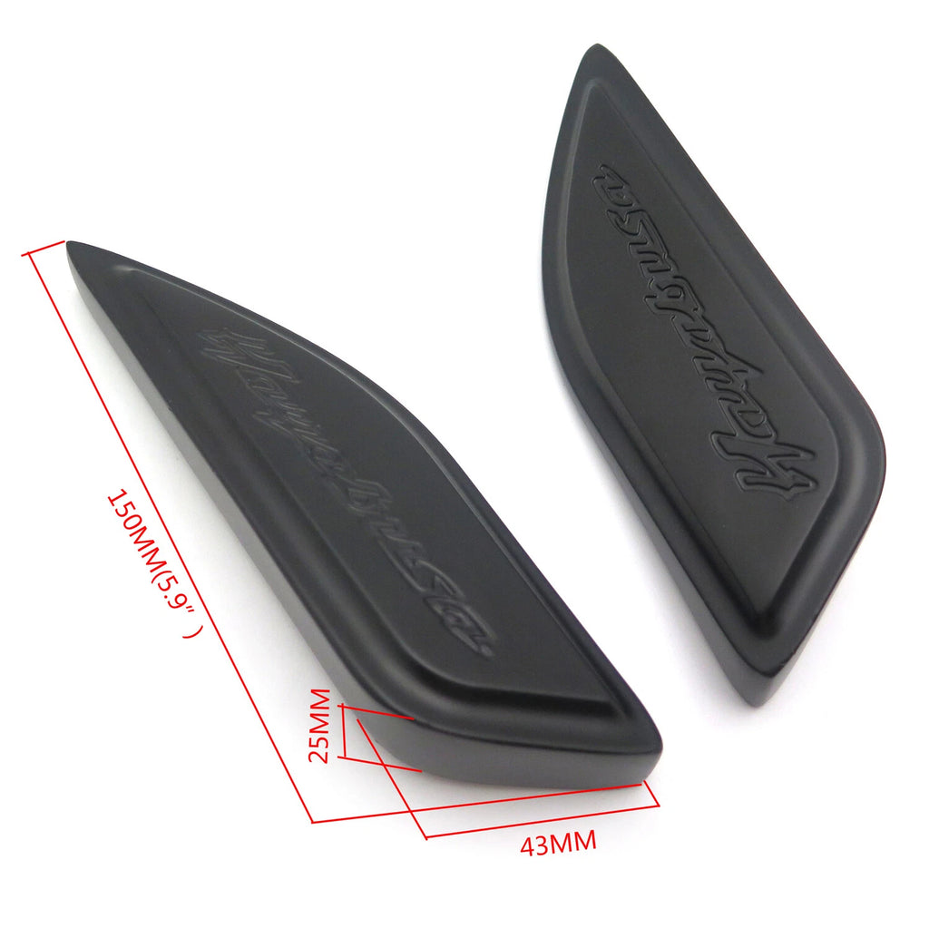 Tank Pads for Suzuki Hayabusa GSXR1300 (1986–2007) - Black