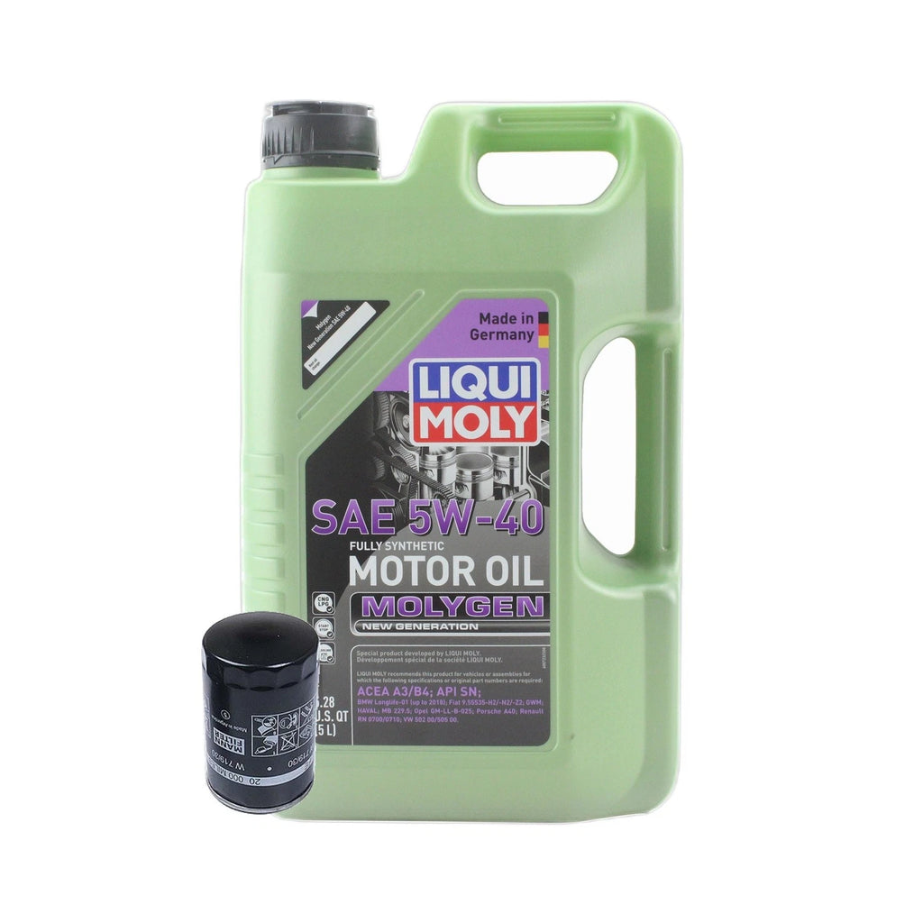 5L Liqui Moly Molygen 5W-40 Oil Change Kit for Audi Beetle (1998–2010)