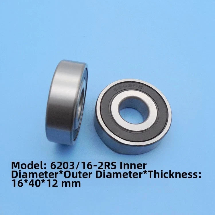 Bearing Steel Ball Bearing 6203/16-2RS for (16x40x12mm)