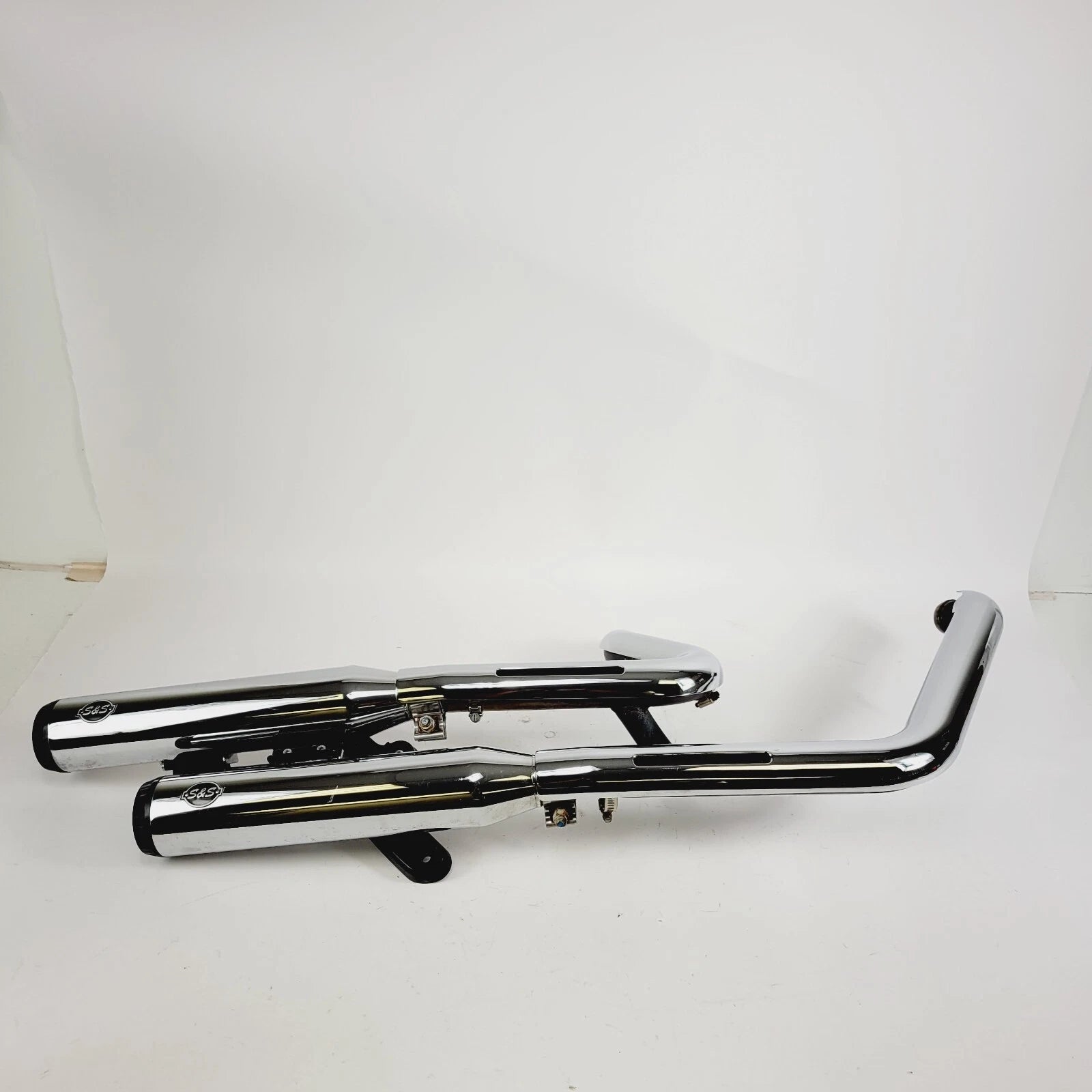 S & S Cycle Chrome Slip-On Mufflers for Harley Breakout Fatboy (2018–2024)