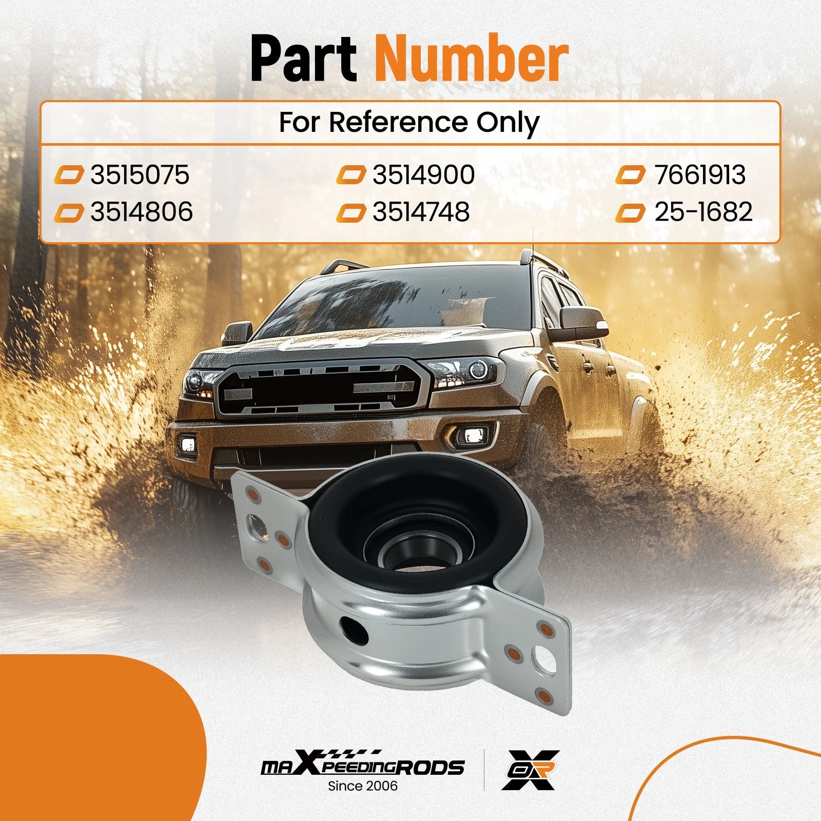 Driveshaft Center Bearing for Polaris Ranger 570 Crew (2014–2023)