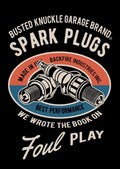 Spark Plugs Tin Sign for Garage Decor (12.5 x 16)