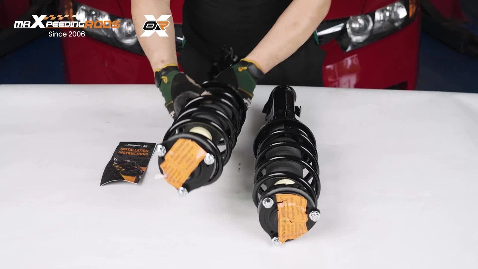Pair Front Complete Struts with Coil Springs for Honda Civic (2006-2011)