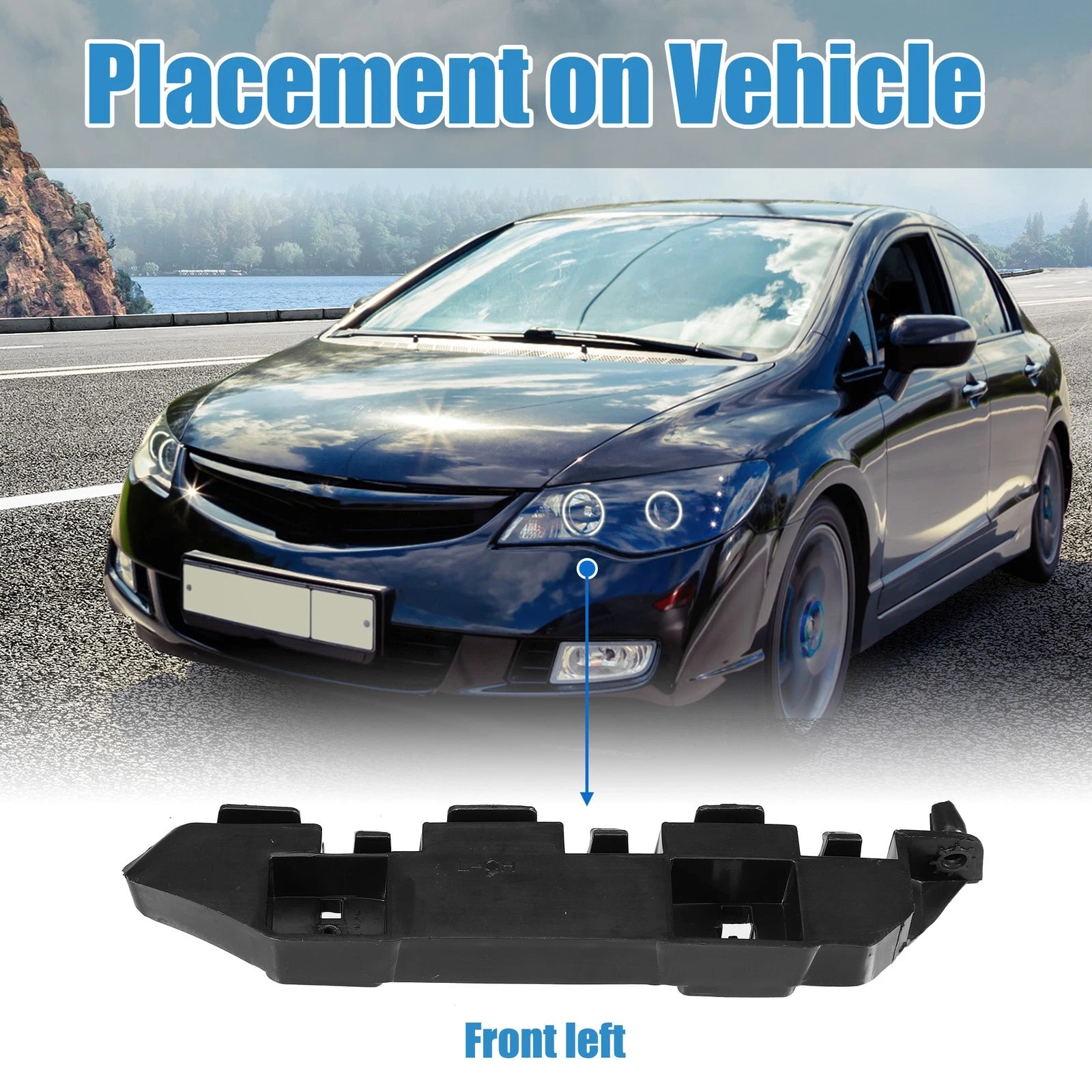 Left Front Bumper Bracket for Honda Civic (2012–2015) NO.71198-TS6-H01