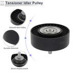 Drive Belt Idler Pulley for BMW Series 3 (2008–2012) No. 11287578675 Black