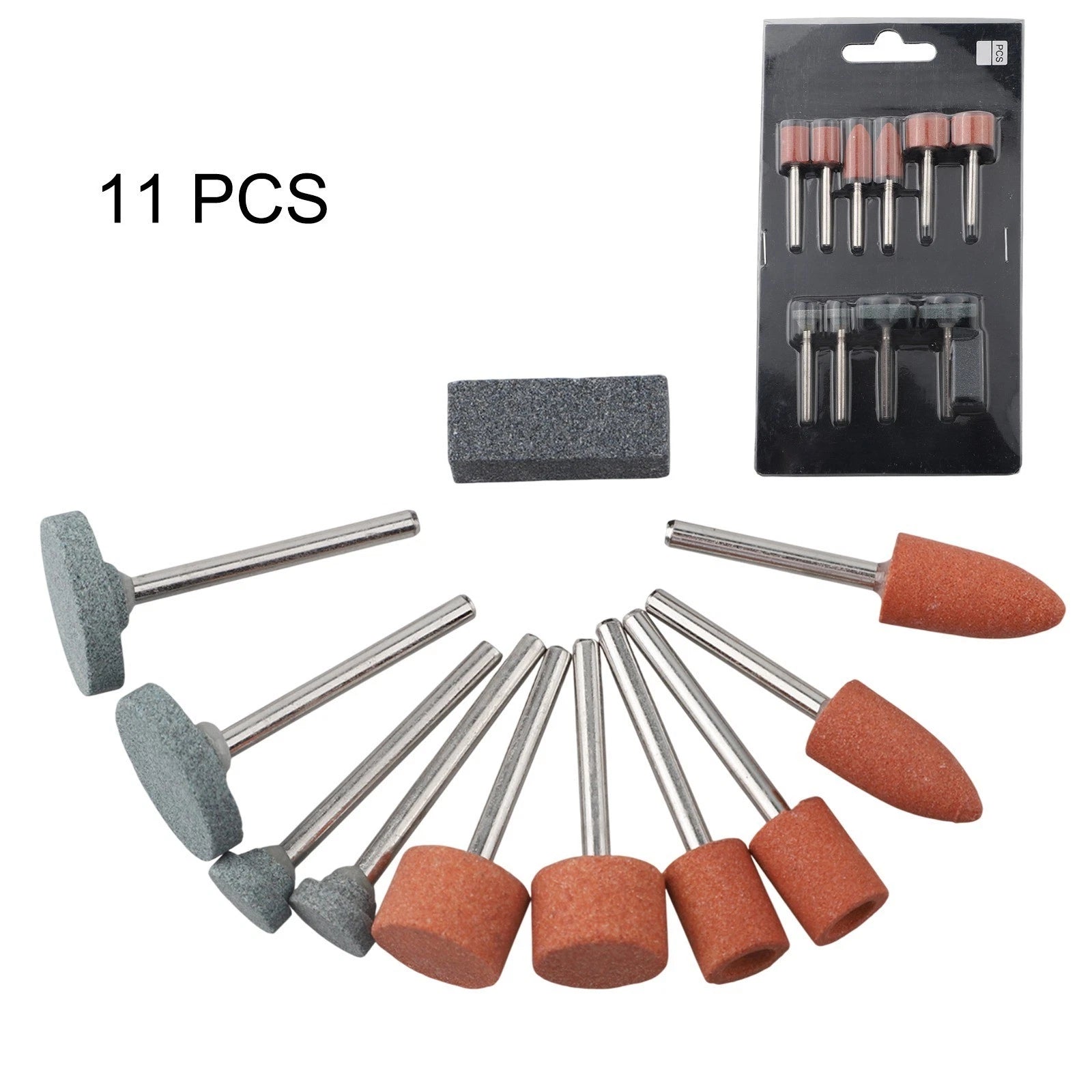 Set of 4 Rotary Tool Grinding Heads for Various Materials