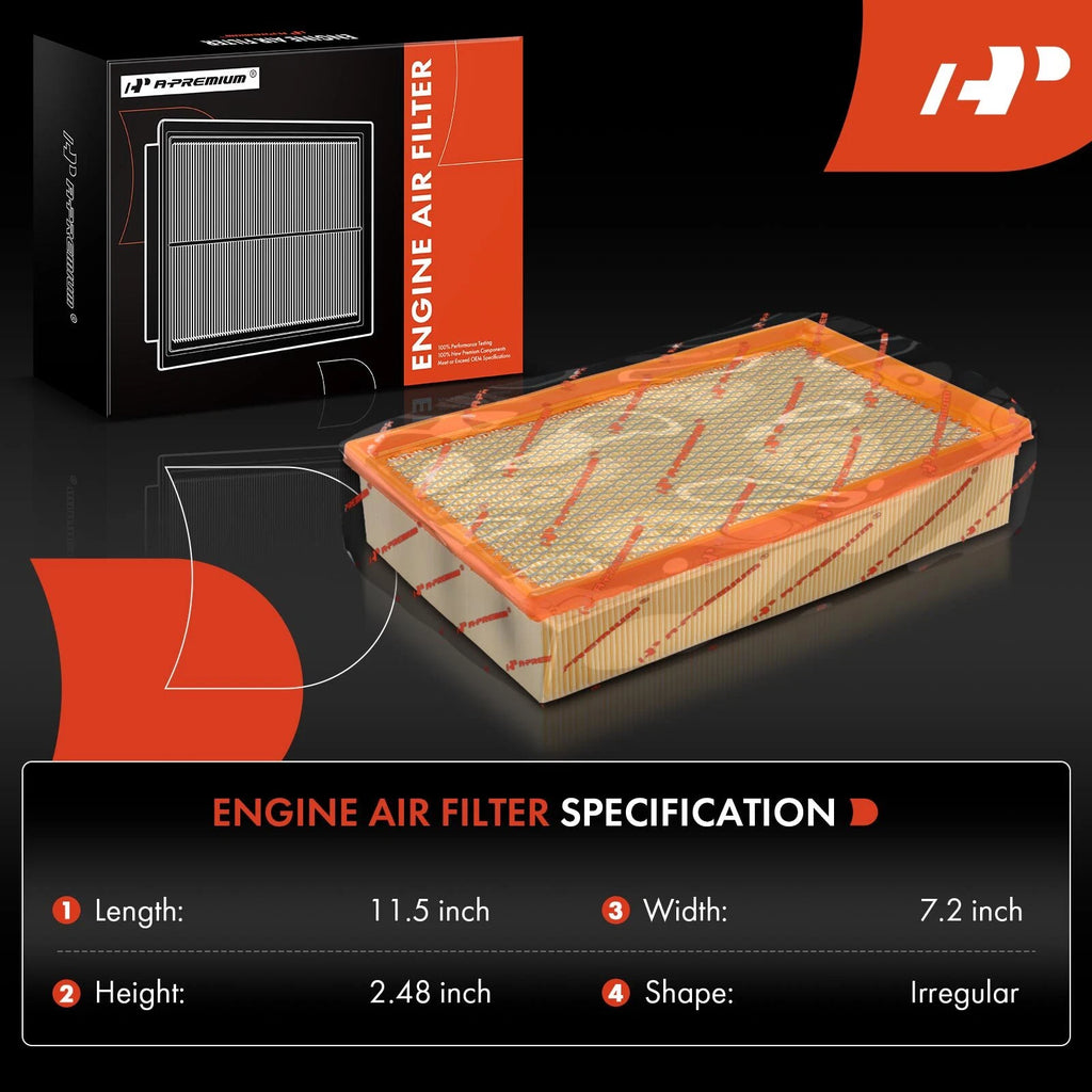 2X Engine Air Filter for BMW 745i 745Li 750i 750Li 760i (2002–2008)
