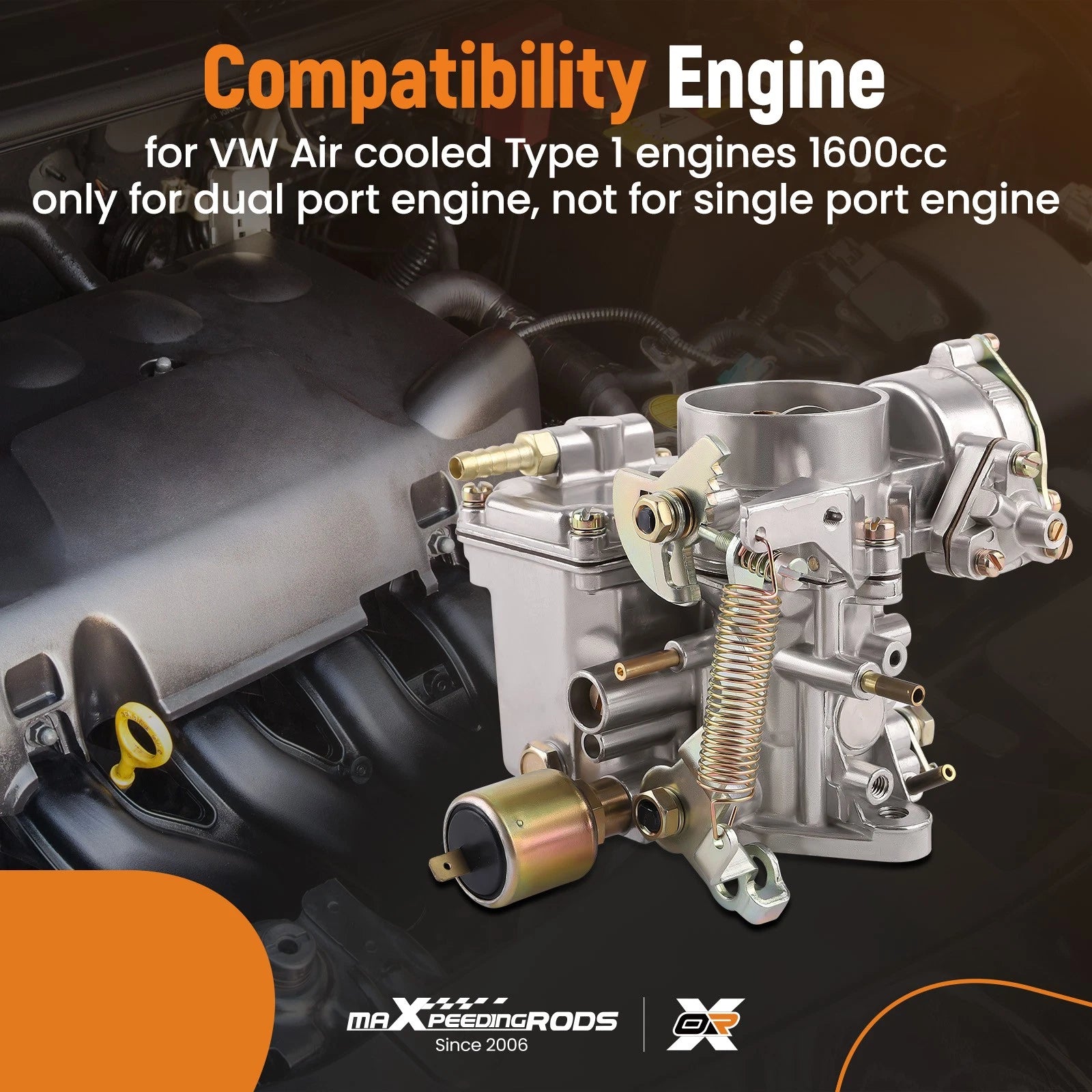 Carburetor for VW Beetle Thing (1971–1979) Dual Port 1.6L