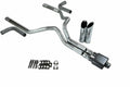 Dual Exhaust Kit for Chevy GMC 1500 (2019–2025) 3" Side Exit Slash Tips