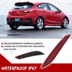 Set of 2 Rear Bumper Light Red Reflectors for Chevy Cruze (2016–2019)