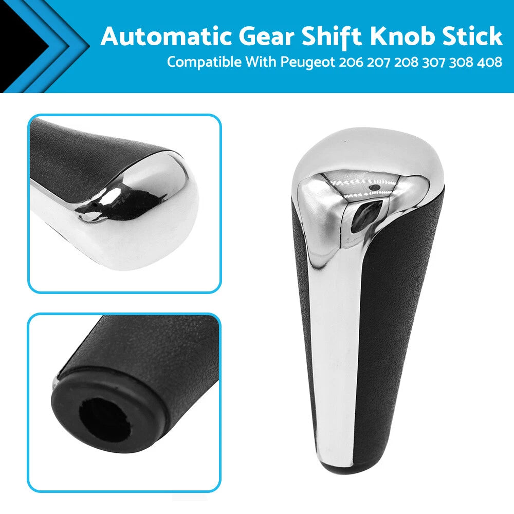 Automatic Gear Shift Knob for Peugeot 206 207 208 307 308 408 (2000–2023)