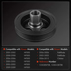 Crankshaft Pulley for Nissan NP300 Navara Pathfinder (2005–2015)
