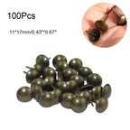 100pcs Upholstery Nail Studs Tacks for Furniture (11mm x 17mm)