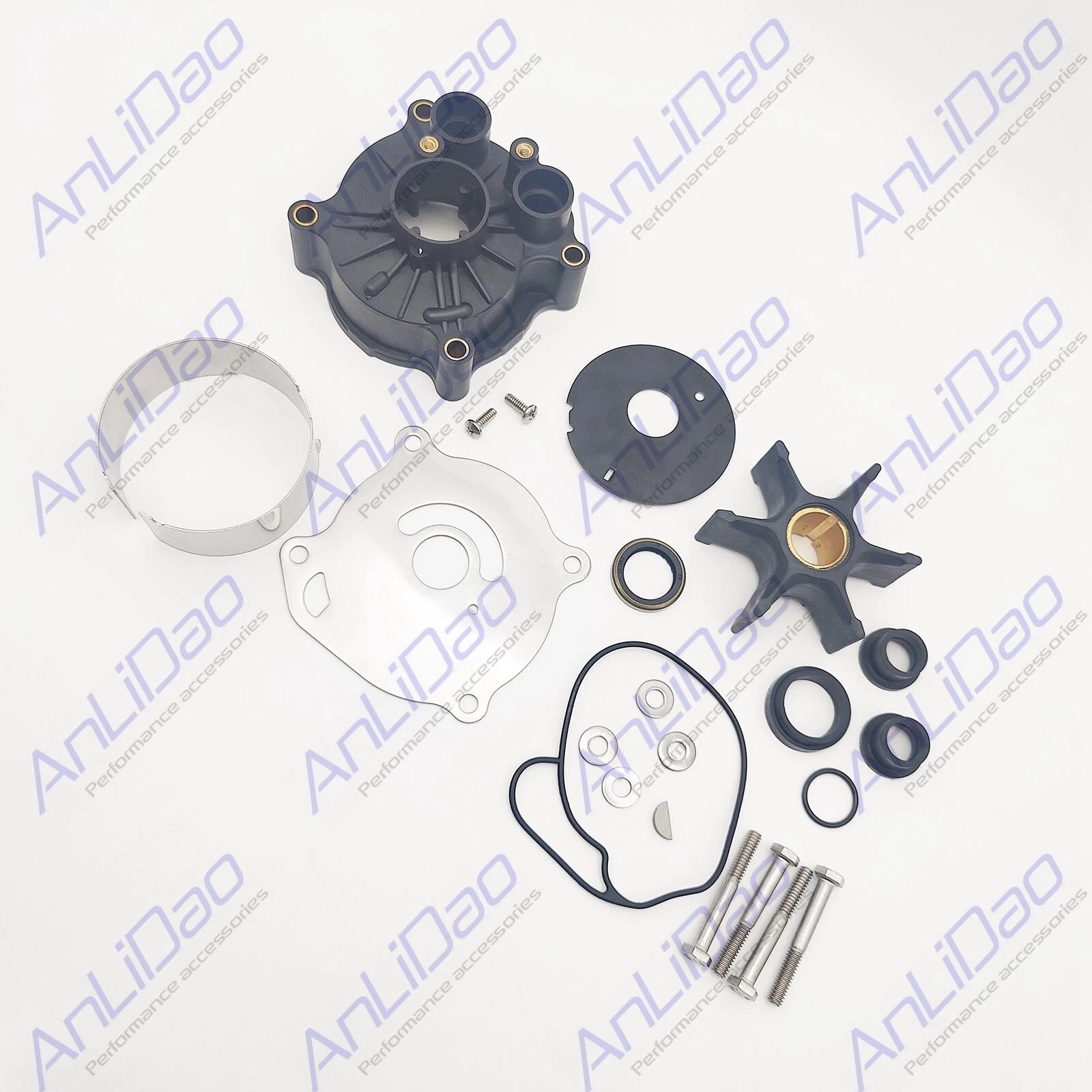 Water Pump Impeller Kit for Johnson Evinrude (36MM Center Shaft) 439140 77780