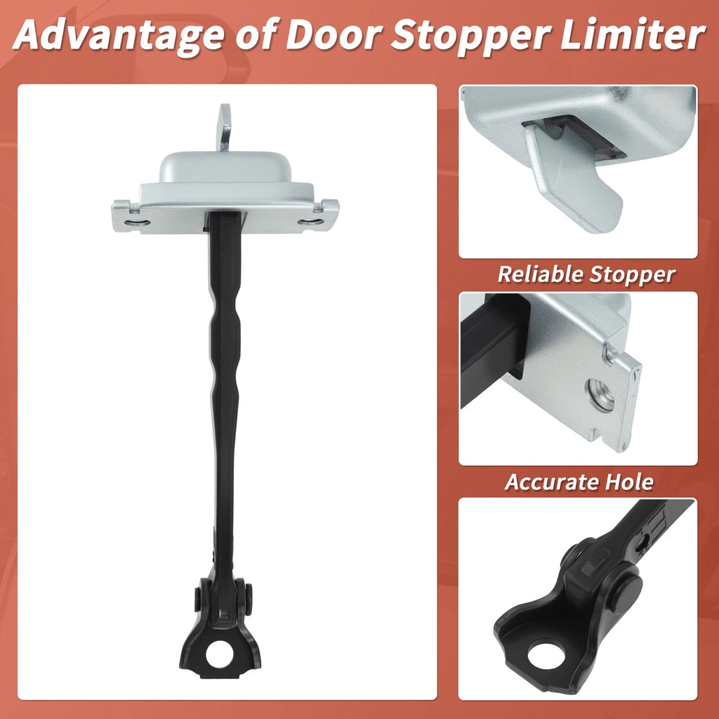 Set of 2 Door Check Strap Limiter Brackets for Toyota Prius (2016–2022) 6861047040