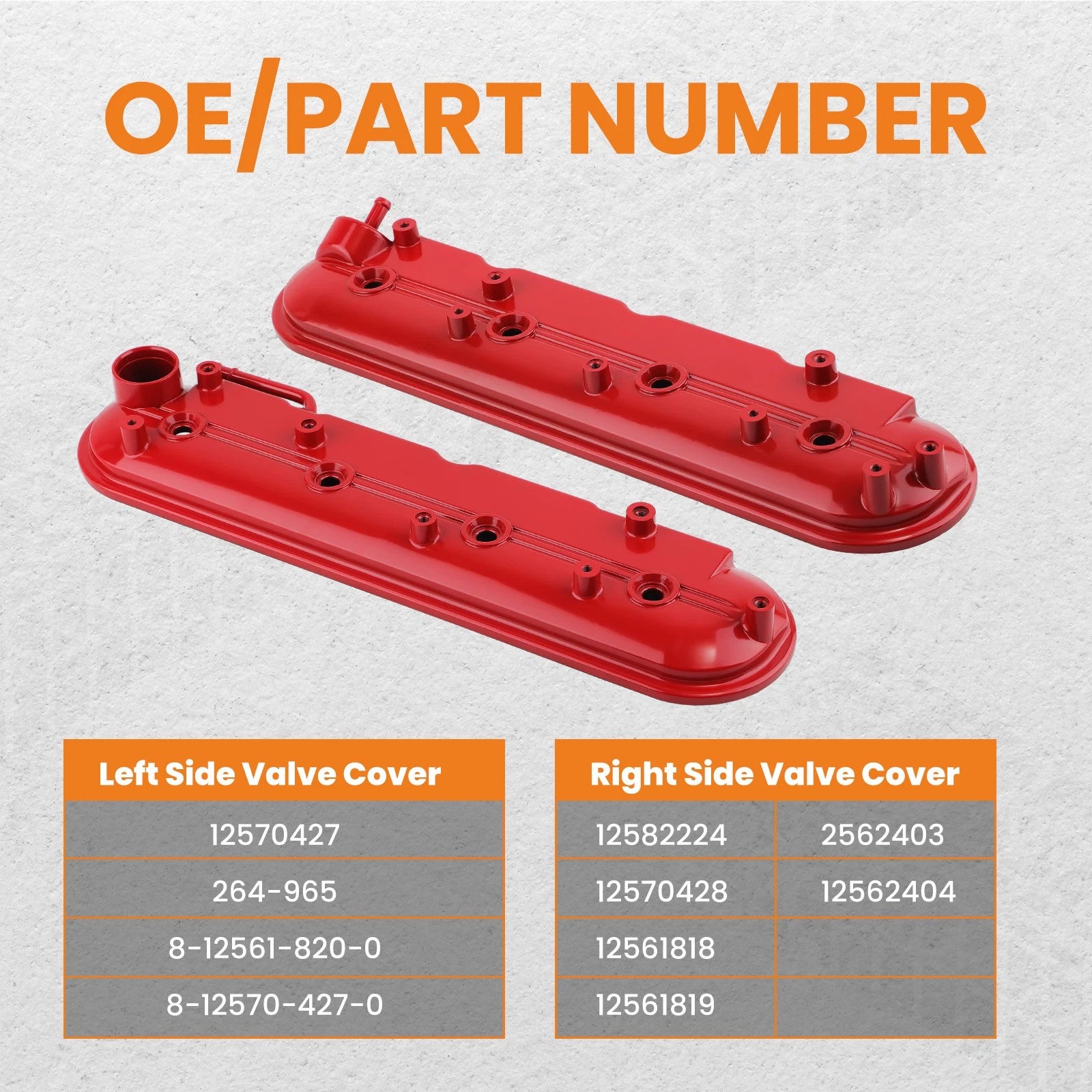 Aluminum Valve Cover with Gasket for Chevy Silverado (1999–2008)