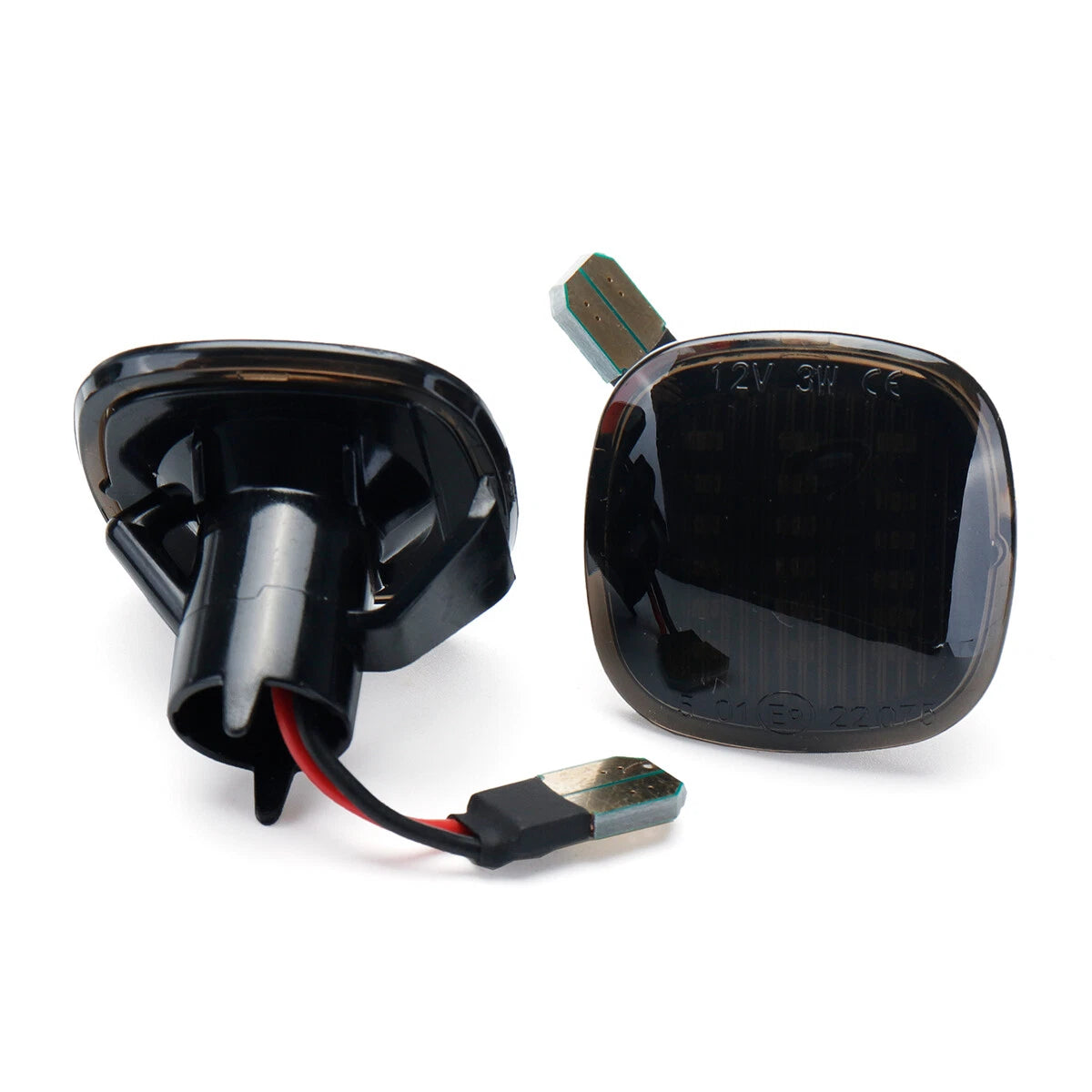 2X Smoked LED Turn Signal Side Marker Light Amber for Audi A3 A4 A8 (1996–2006)