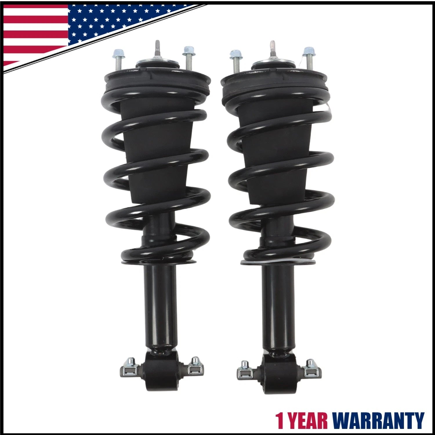 Pair Front Shocks Struts Assembly for Chevy Silverado GMC Sierra 1500 (2014–2018)